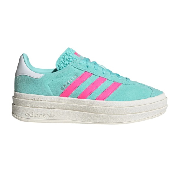 Adidas Gazelle Bold Flash Aqua โ Lucid Pink