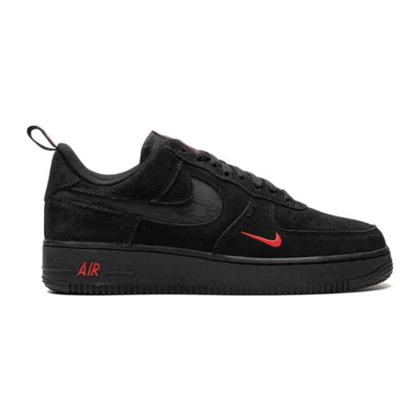 Nike Air Force 1 Low Multi-Swoosh Black Crimson